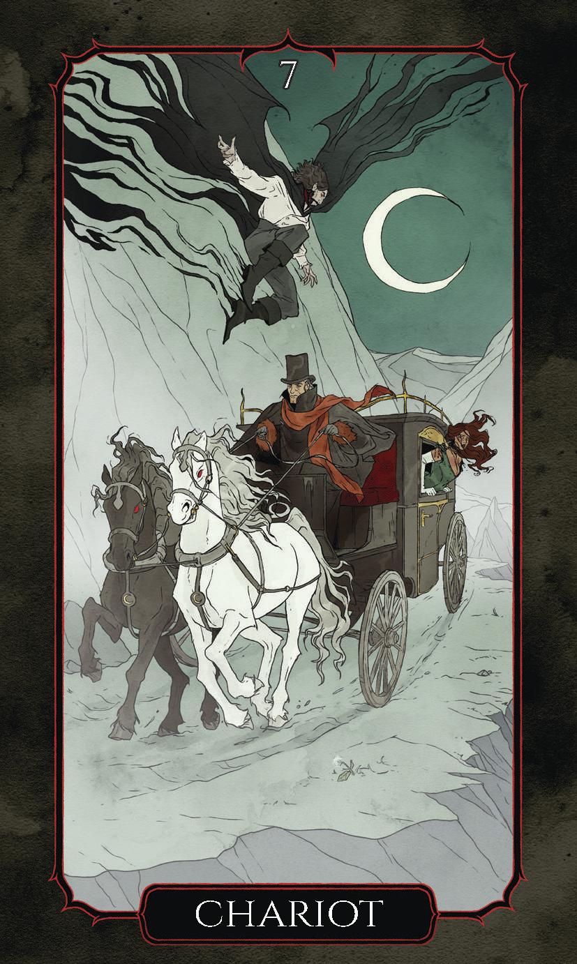 The Vampire’s Tale Tarot deck with gothic artwork and Rider-Waite inspired tarot cards
