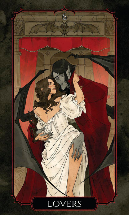 The Vampire’s Tale Tarot deck with gothic artwork and Rider-Waite inspired tarot cards