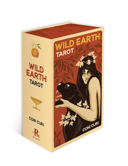 Wild Earth Tarot by Coni Curi featuring botanical illustrations, vintage-inspired artwork, Tarot de Marseille symbolism, and nature-based imagery.
