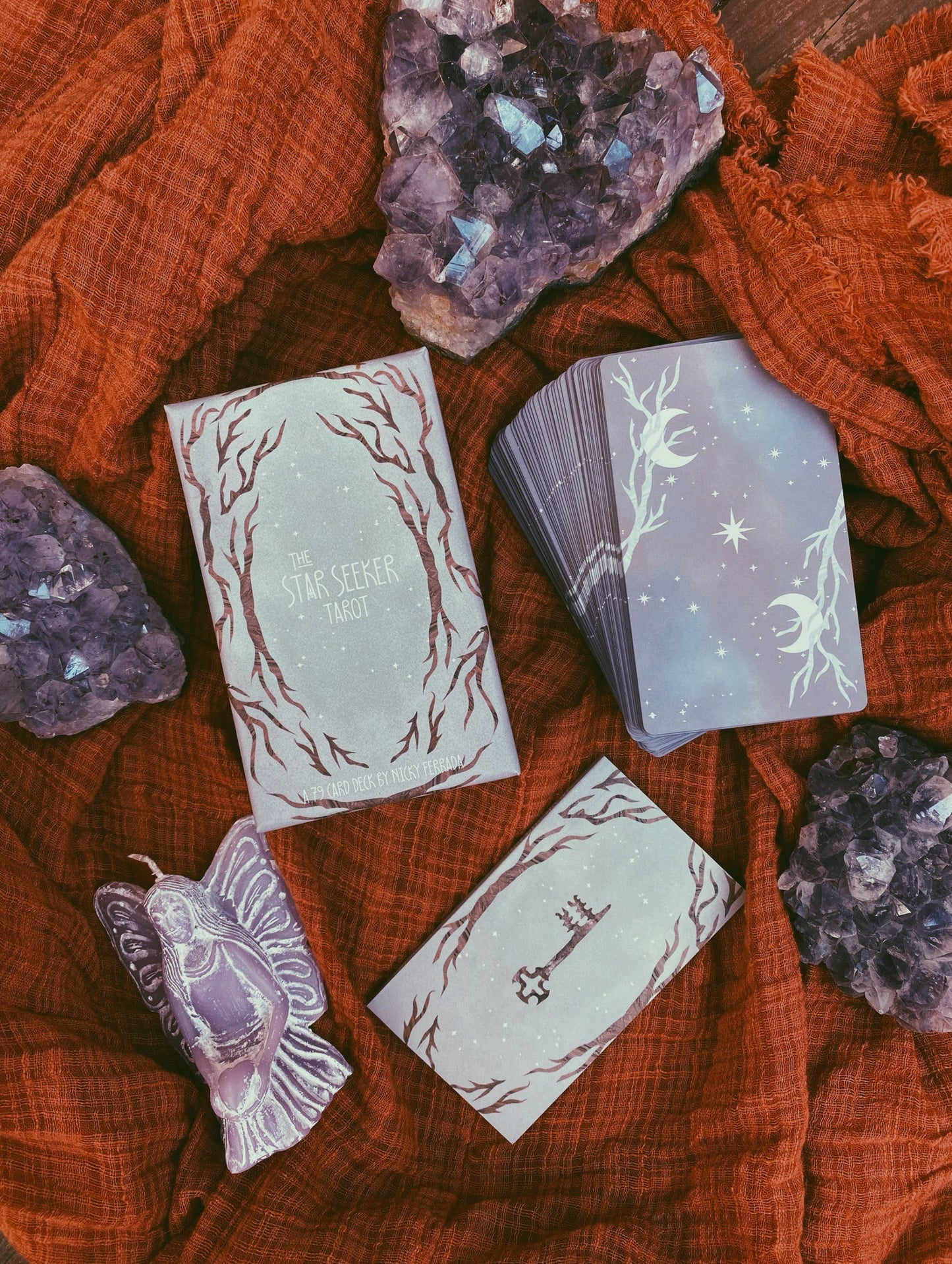 Star Seeker Tarot deck with whimsical artwork and intuitive tarot symbolism