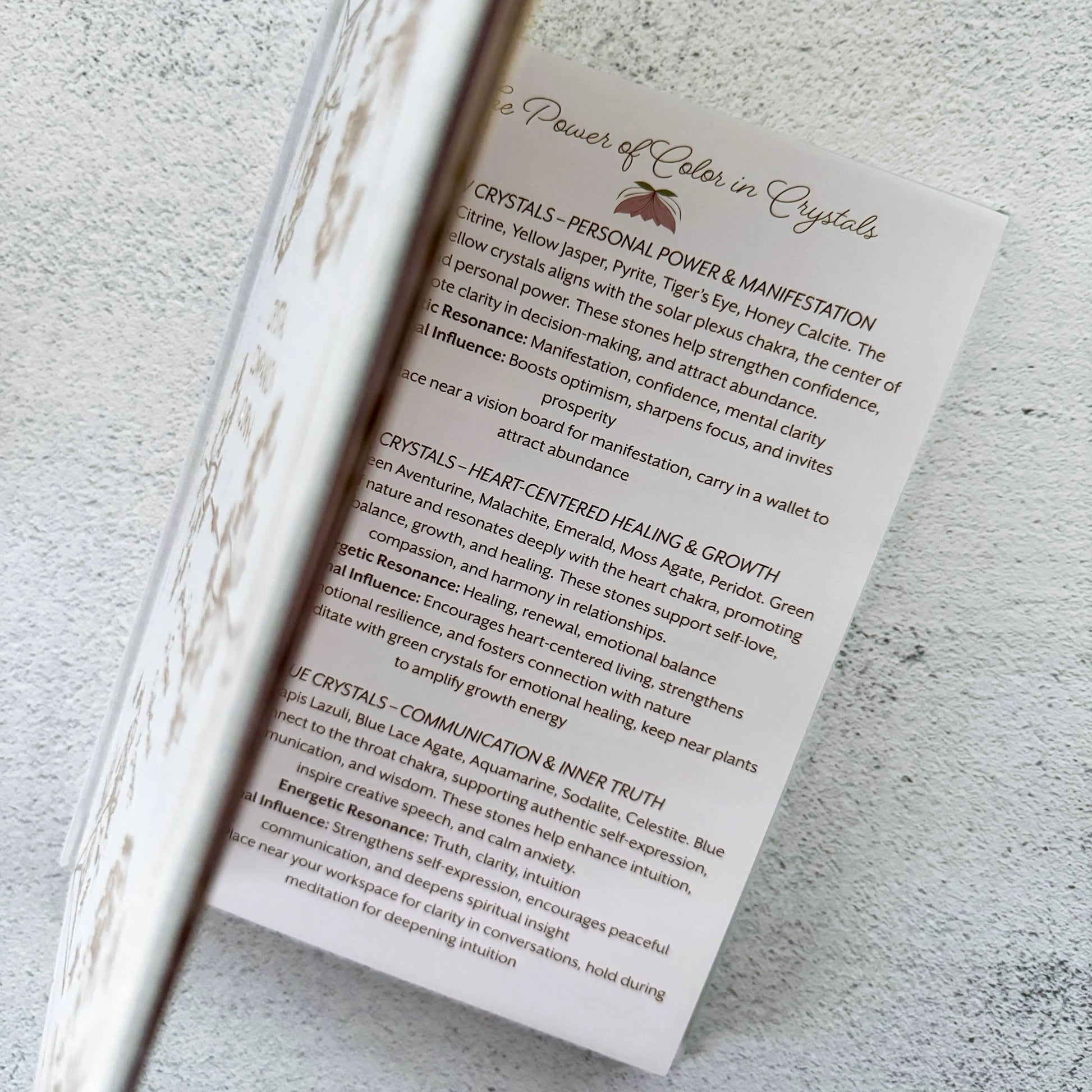Crystal companion journal by Bouchette and Co available from Oneness Emporium