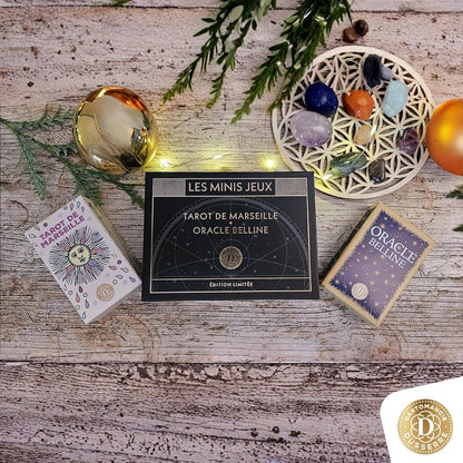 Mini Tarot de Marseille Pastel & Oracle Belline Gift Set
