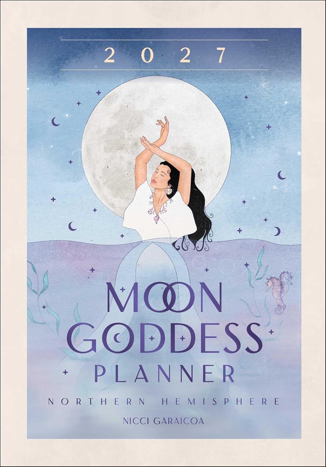 2027 Moon goddess planner journal cover by Nicci Garaicoa Published by Rockpool