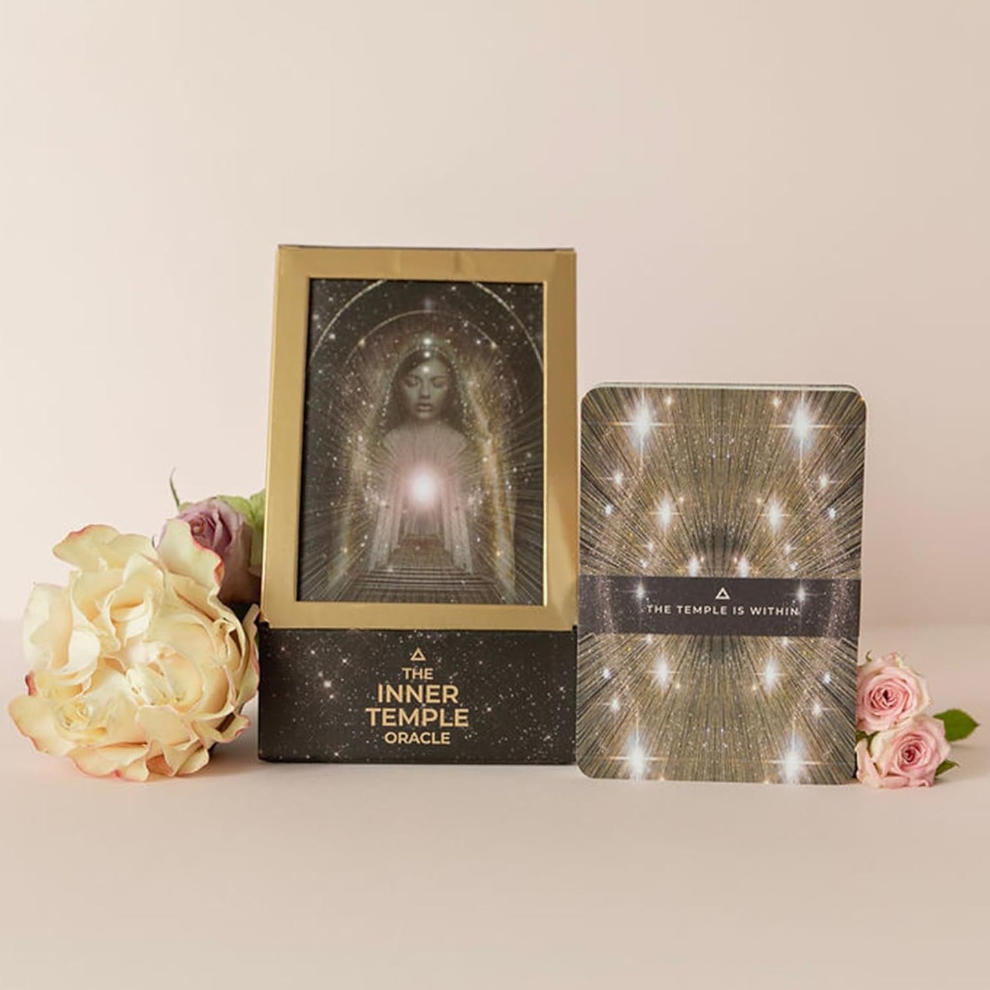 Inner Temple Oracle deck by Rebecca Campbell with spiritual artwork and guidebook UK