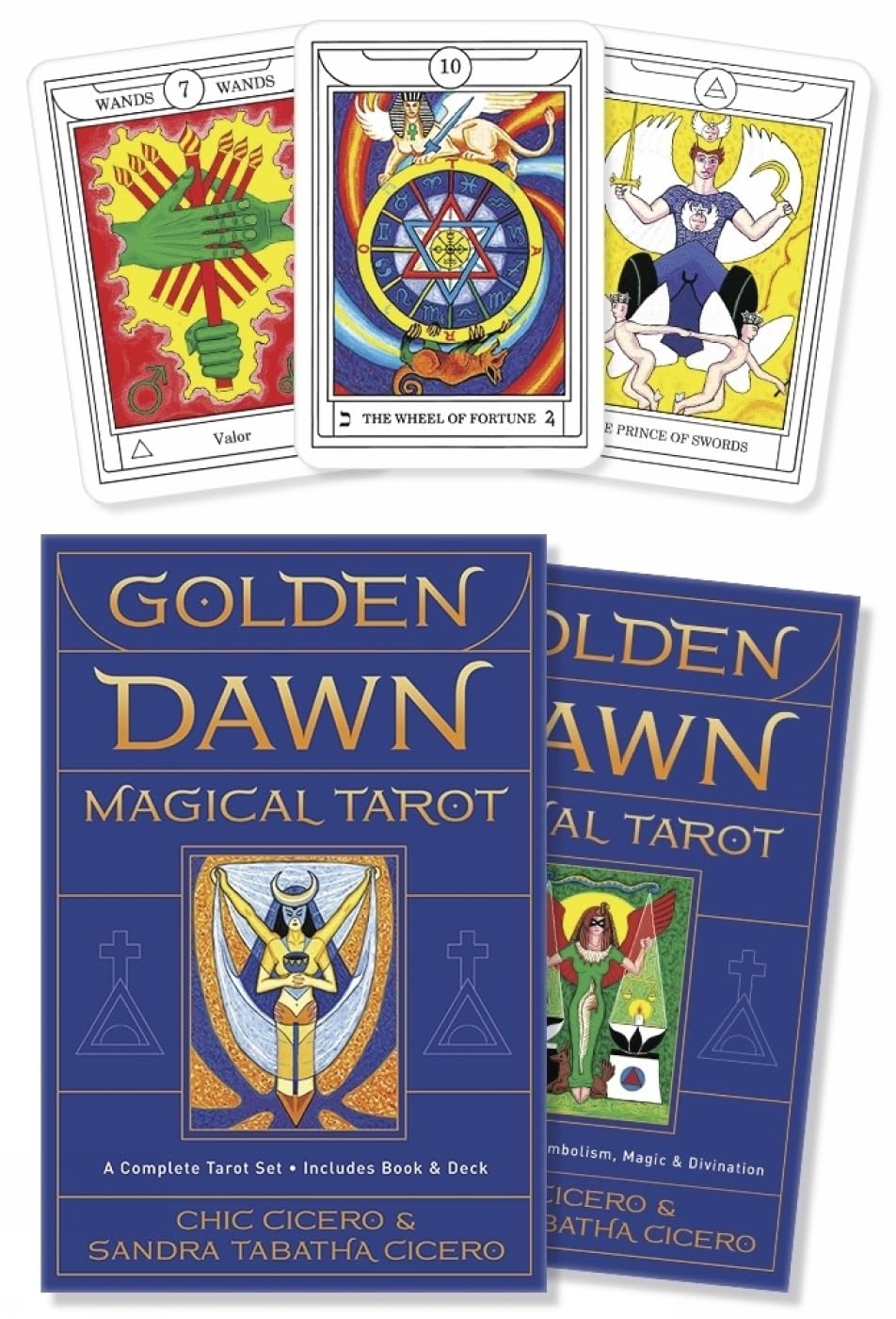 Golden Dawn Magical Tarot deck with ceremonial symbolism and guidebook for ritual magic