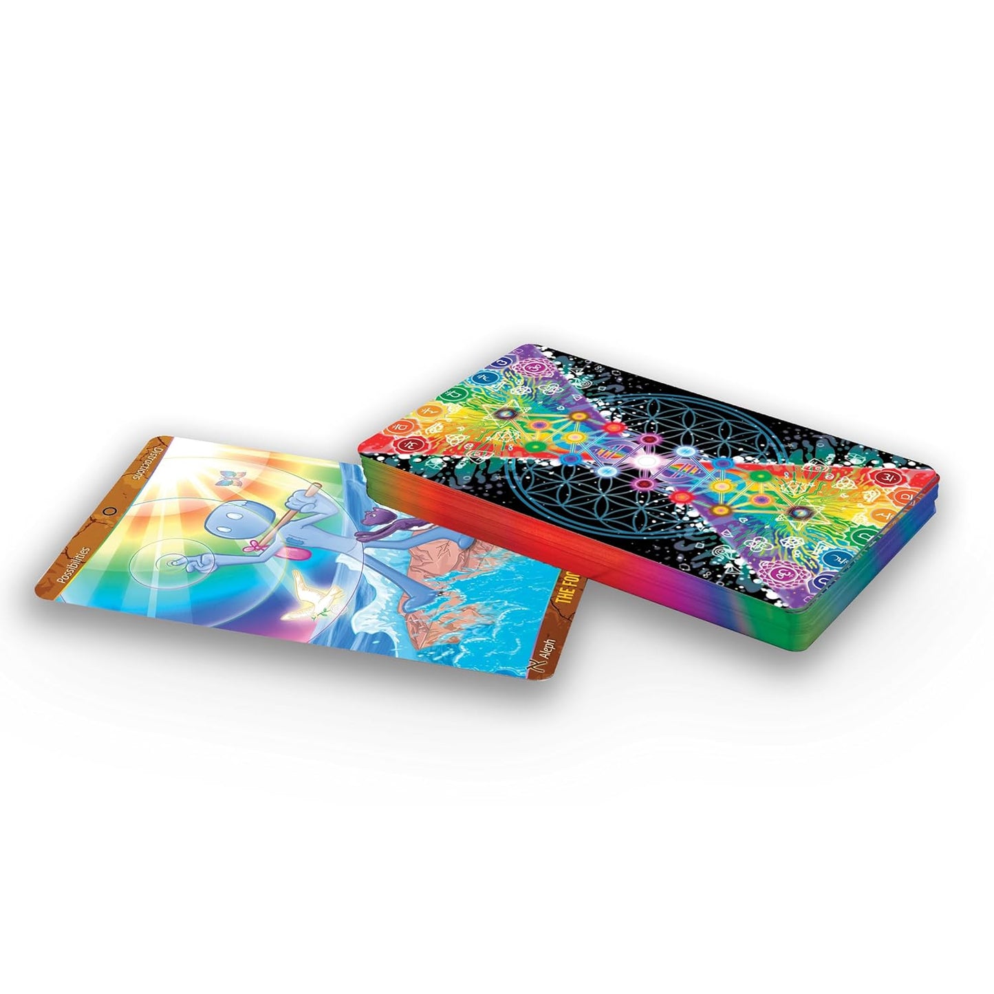 Patch Tarot Spirit Science deck with colourful esoteric tarot symbolism UK