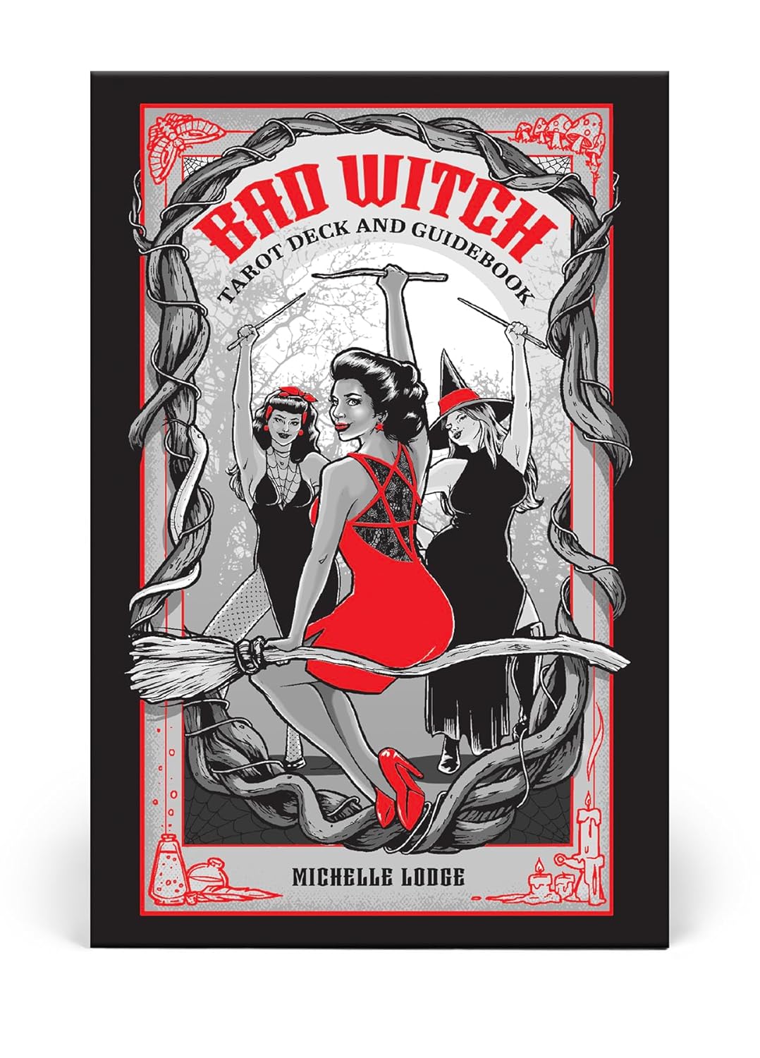 Bad Witch Tarot by Michelle Lodge featuring inclusive modern artwork, diverse tarot archetypes, and a contemporary witchcraft-inspired aesthetic.