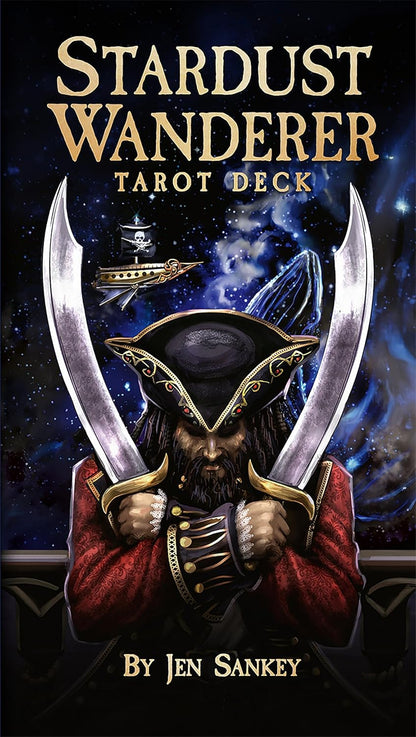 Stardust Wanderer Tarot by Jen Sankey featuring colourful cosmic artwork and whimsical tarot symbolism