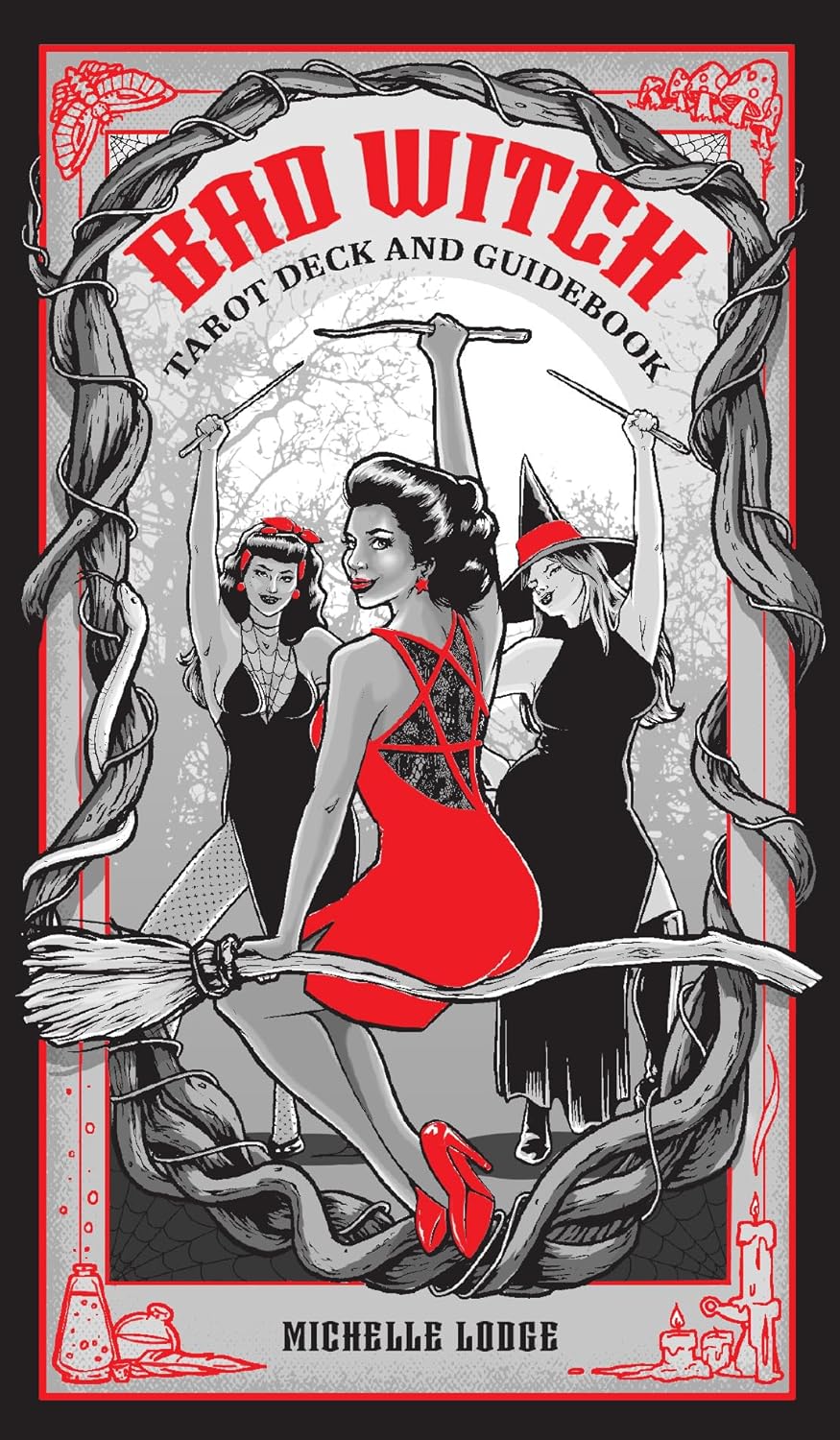 Bad Witch Tarot by Michelle Lodge featuring inclusive modern artwork, diverse tarot archetypes, and a contemporary witchcraft-inspired aesthetic.