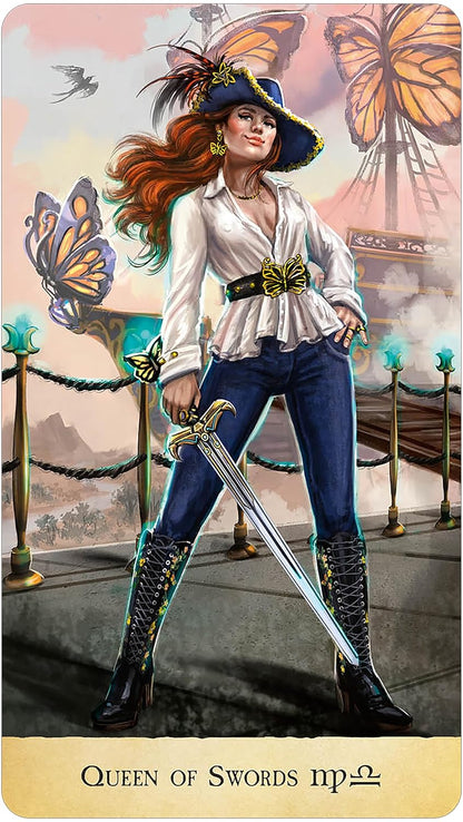 Stardust Wanderer Tarot by Jen Sankey featuring colourful cosmic artwork and whimsical tarot symbolism