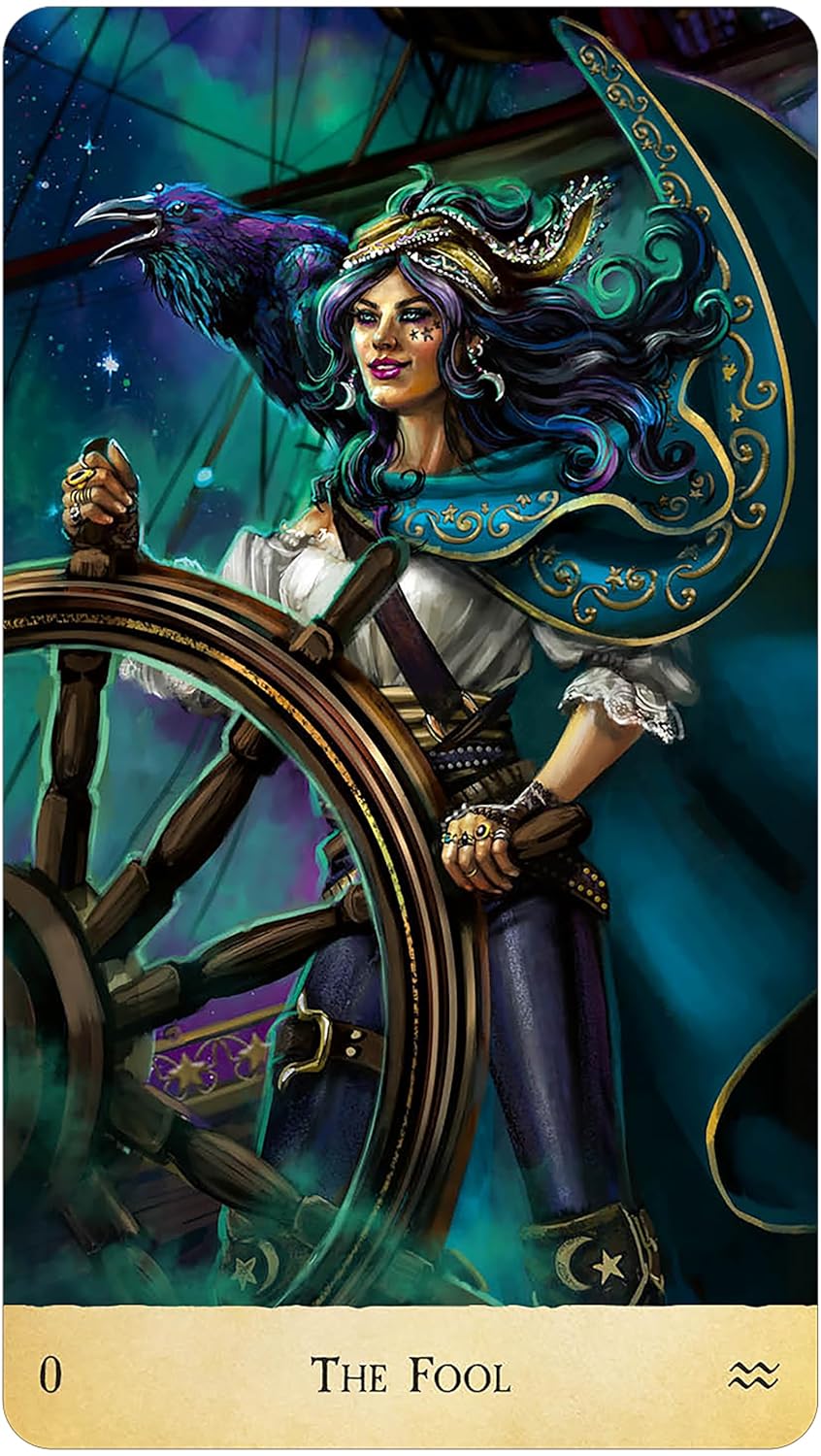 Stardust Wanderer Tarot by Jen Sankey featuring colourful cosmic artwork and whimsical tarot symbolism