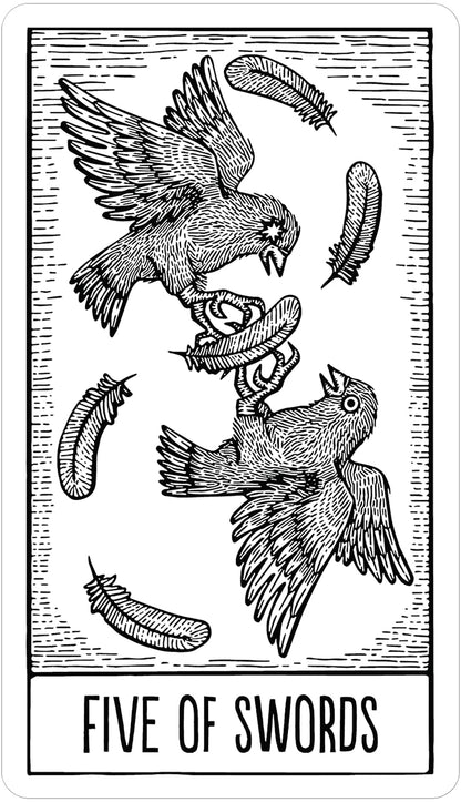 The Star String Tarot by Eliza Kingsbury featuring monochrome linocut-style artwork inspired by nature, folklore, stars, and cosmic symbolism.
