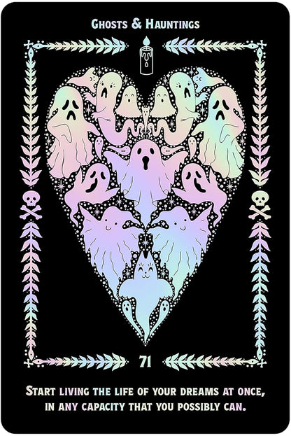 Morbid Mirror Oracle deck by Soni Graves with gothic artwork and shadow work symbolism