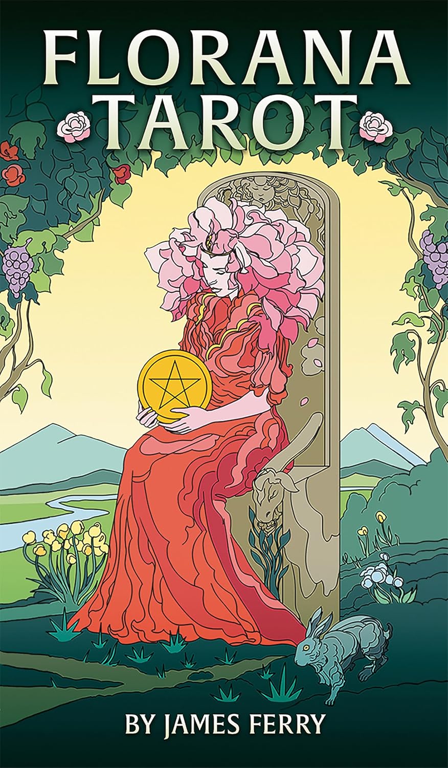 Florana Tarot deck by James Ferry featuring botanical artwork and floral tarot symbolism