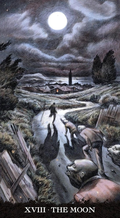 Lovecraft Tarot deck featuring dark cosmic horror artwork inspired by H.P. Lovecraft