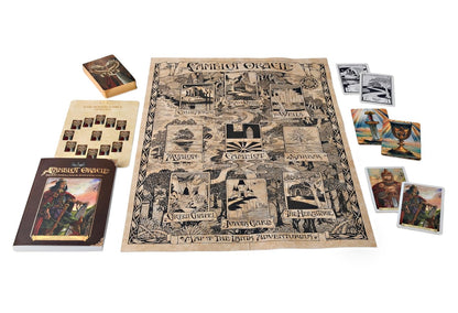 Camelot Oracle deck Arthurian mythology cards with map system and guidebook UK