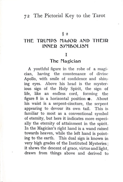 Pictorial Key to the Tarot 1911 facsimile hardcover book with original Rider Waite illustrations