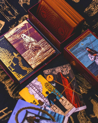 Somnia Tarot Illustrated Edition deck by Nicolas Bruno featuring surreal dream-inspired tarot artwork