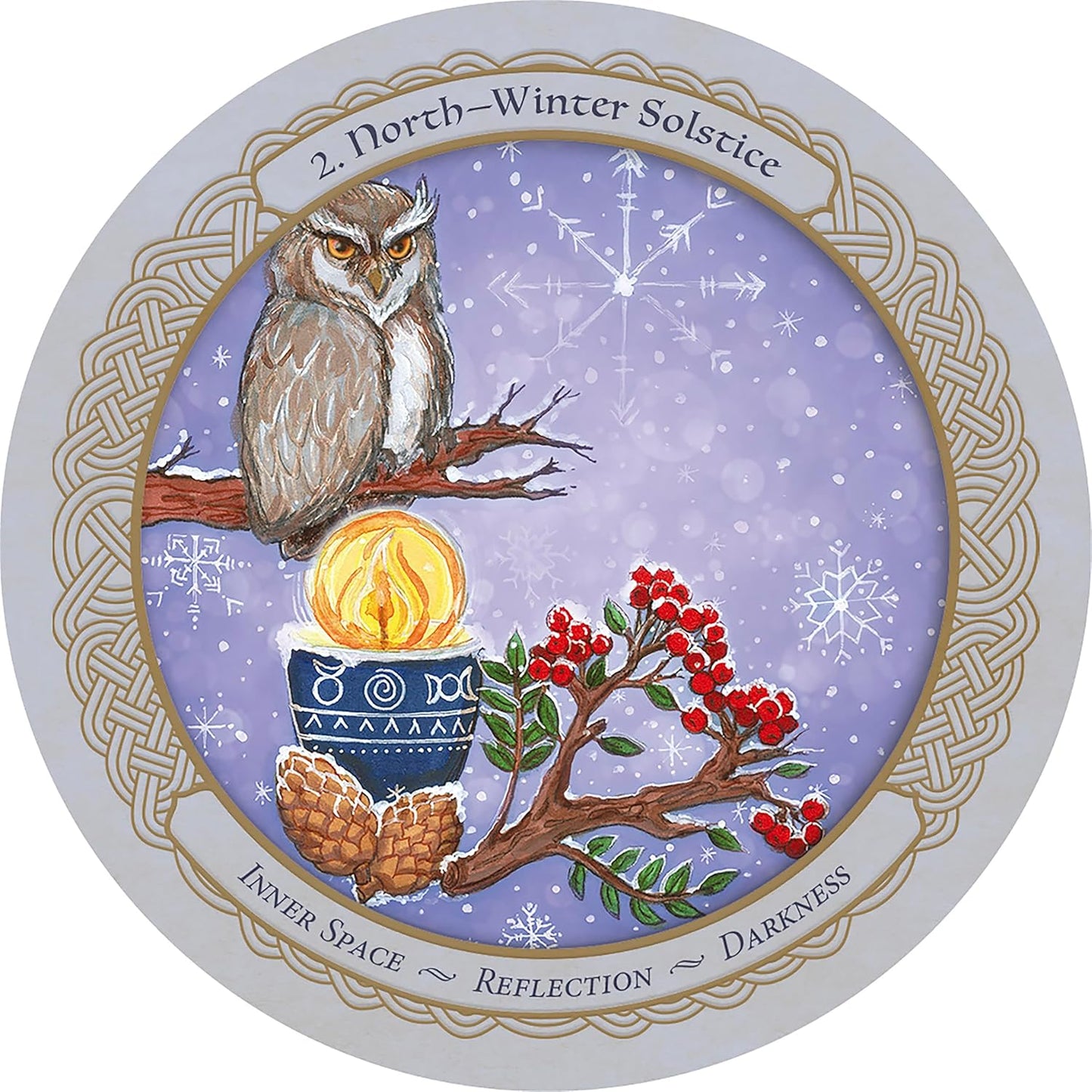 Enchanted Wheel Oracle featuring hand-painted seasonal artwork inspired by the Wheel of the Year