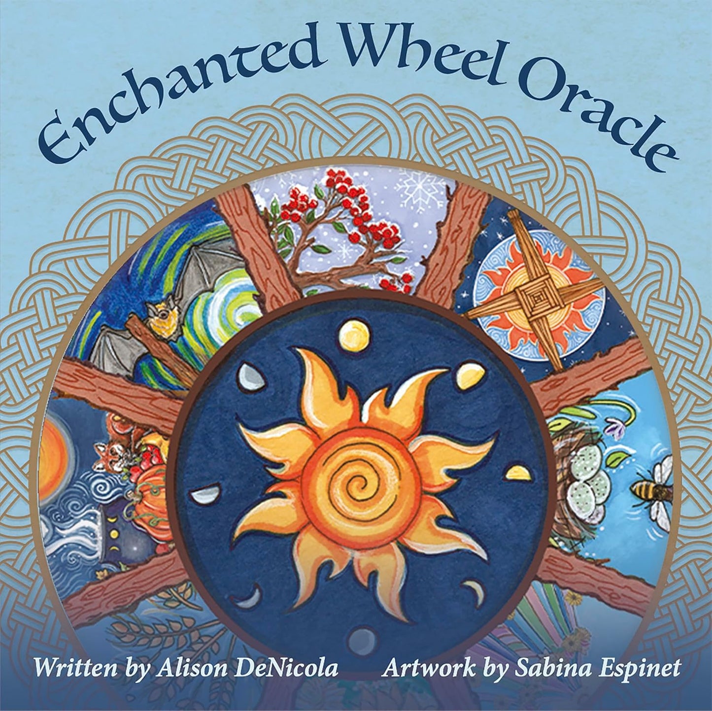 Enchanted Wheel Oracle featuring hand-painted seasonal artwork inspired by the Wheel of the Year