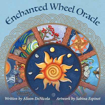Enchanted Wheel Oracle featuring hand-painted seasonal artwork inspired by the Wheel of the Year