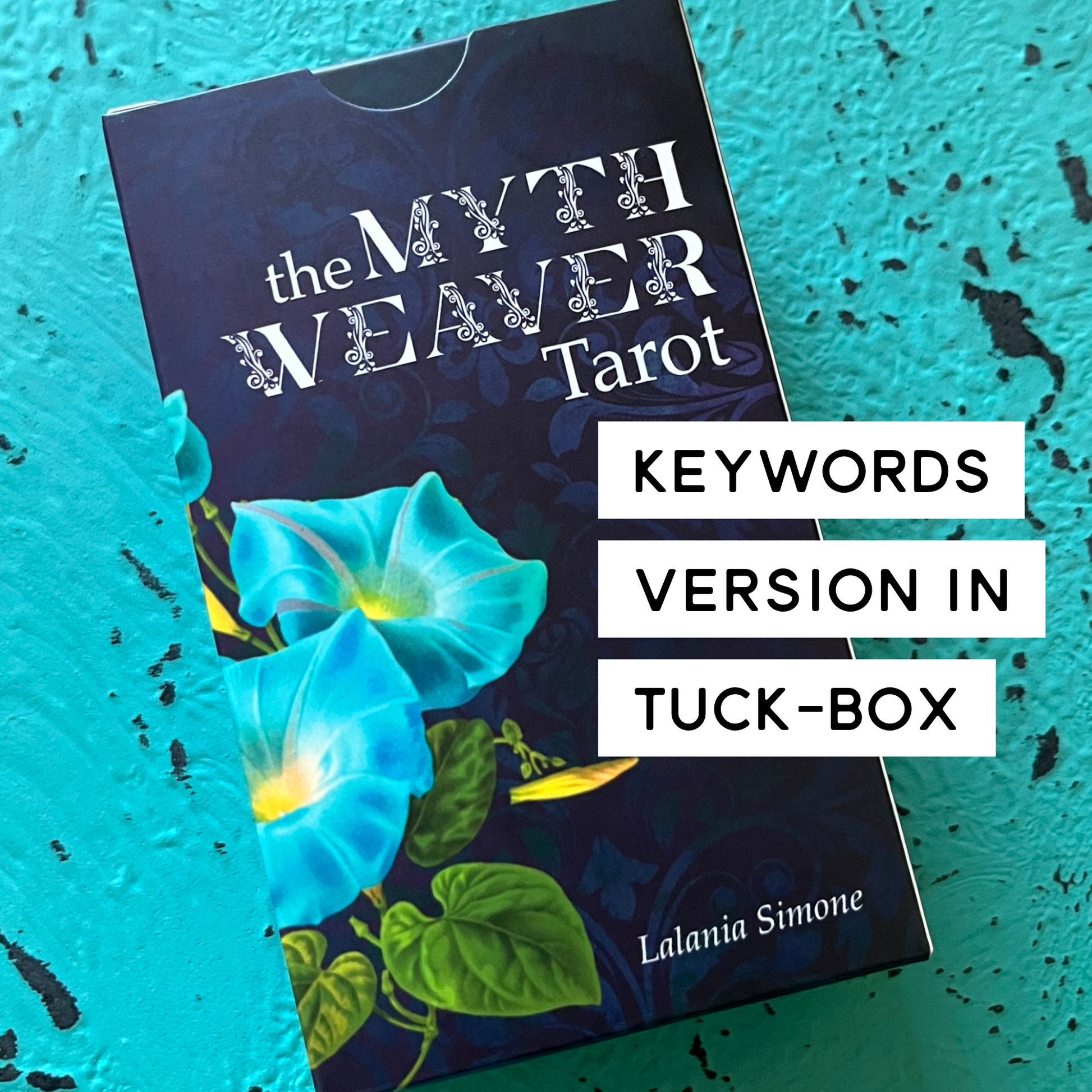 Myth Weaver Tarot Keywords Edition indie tarot deck with mythology artwork and keyword meanings