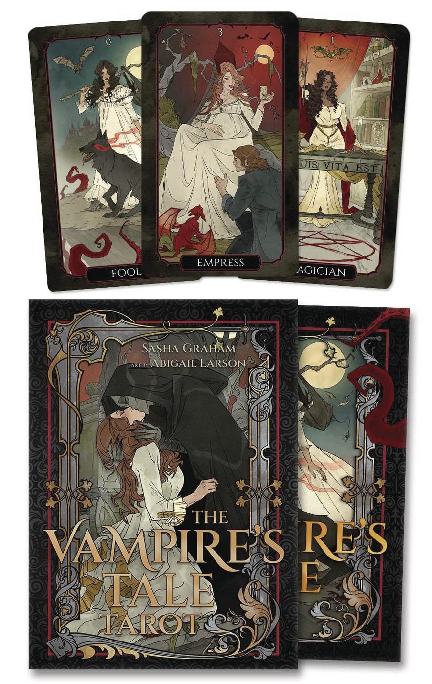 The Vampire’s Tale Tarot deck with gothic artwork and Rider-Waite inspired tarot cards