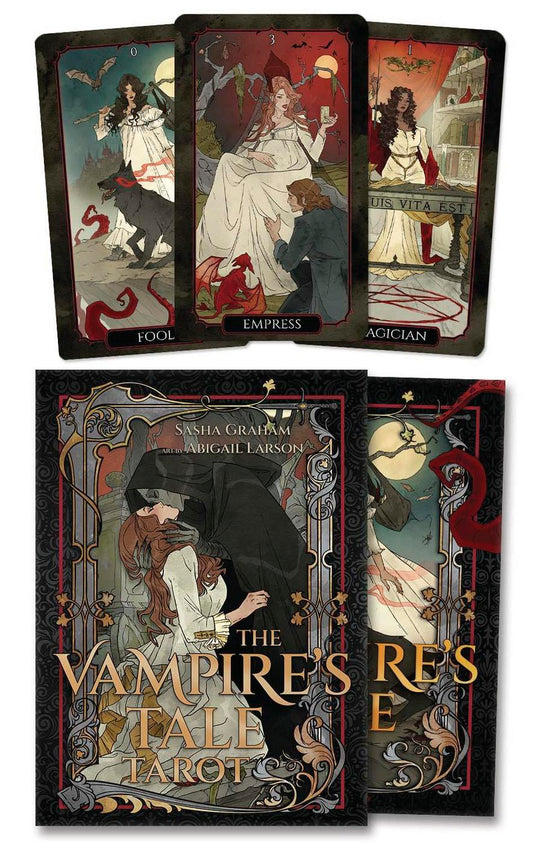 The Vampire’s Tale Tarot deck with gothic artwork and Rider-Waite inspired tarot cards