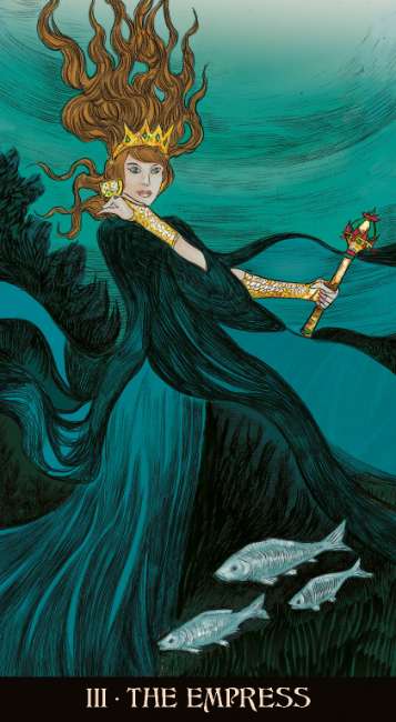 Morgan Le Fay Tarot deck featuring Arthurian mythology, Avalon-inspired artwork, Celtic symbolism, and fantasy tarot imagery.