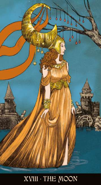 Morgan Le Fay Tarot deck featuring Arthurian mythology, Avalon-inspired artwork, Celtic symbolism, and fantasy tarot imagery.