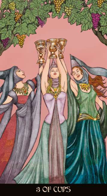 Morgan Le Fay Tarot deck featuring Arthurian mythology, Avalon-inspired artwork, Celtic symbolism, and fantasy tarot imagery.