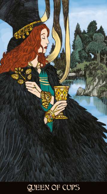Morgan Le Fay Tarot deck featuring Arthurian mythology, Avalon-inspired artwork, Celtic symbolism, and fantasy tarot imagery.