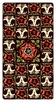 Roses and Lilies Tarot 1909 card back