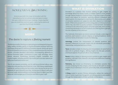 Mori Journal for Divining with text on divination practices and meanings.
