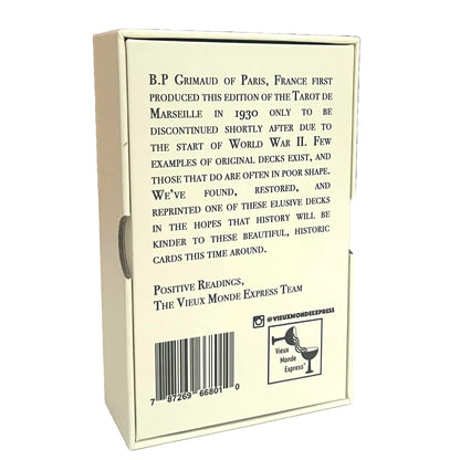 1930 Tarot de Marseille & Guide | Made in USA | - Oneness emporium