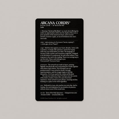 Arcana Cordis – A Heart-Centred Oracle of Poetry, Reflection & Feeling