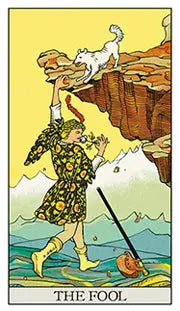 The Fool tarot card from the After tarot card deck 
