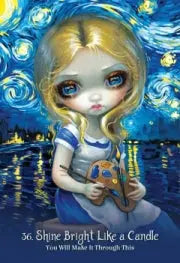 Alice the wonderland oracle card Shine Bright like a candle 