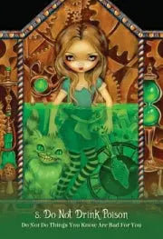 Alice the wonderland oracle card Do not drink poison