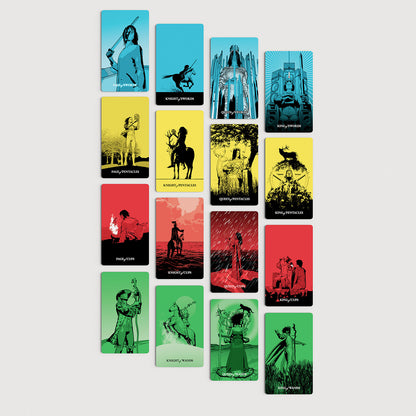Tarot of the Holy Spectrum by Chase Voorhees featuring vibrant colour symbolism, fully illustrated tarot cards, and contemporary indie artwork.
