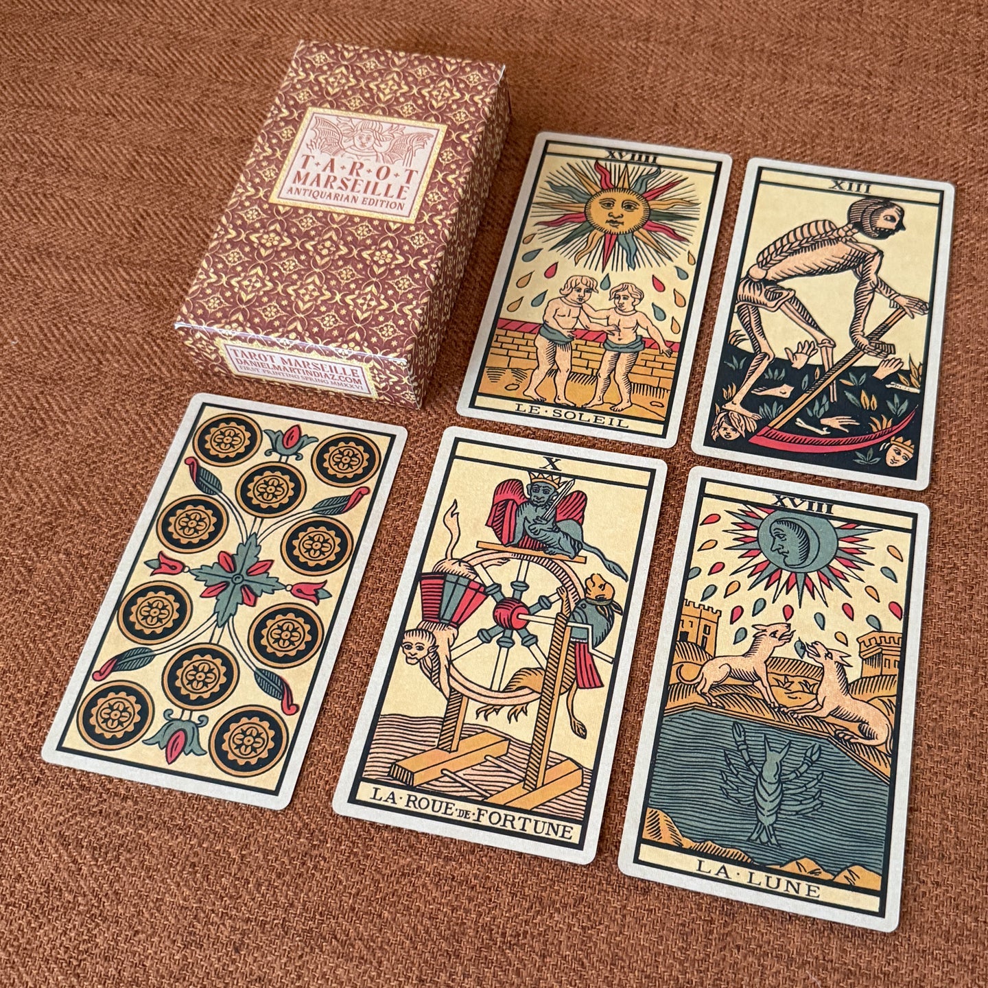 New Marseille Tarot deck by Daniel Martin Diaz with esoteric artwork.