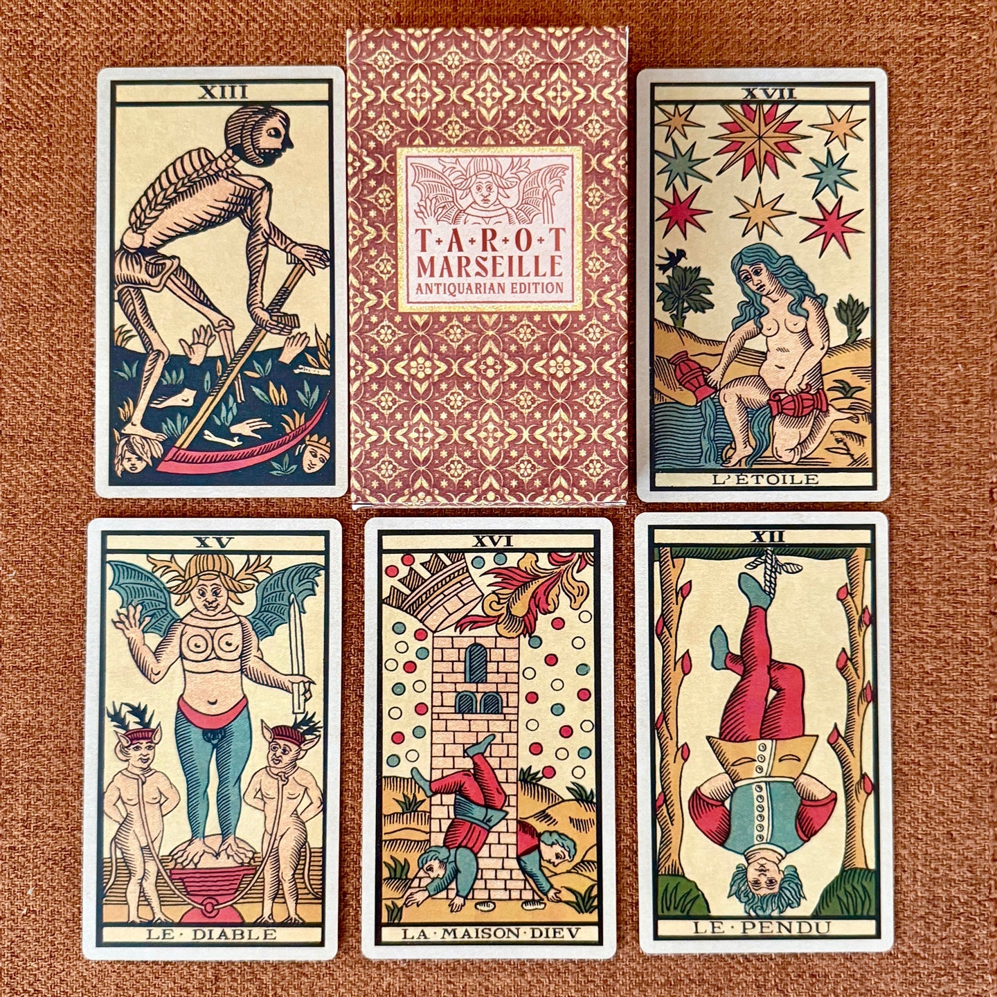 New Marseille Tarot deck by Daniel Martin Diaz with esoteric artwork.