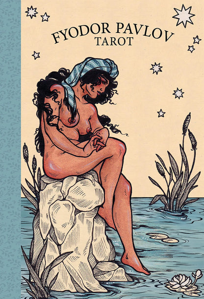 Fyodor Pavlov Tarot deck featuring inclusive hand-painted tarot artwork with gilded edges.