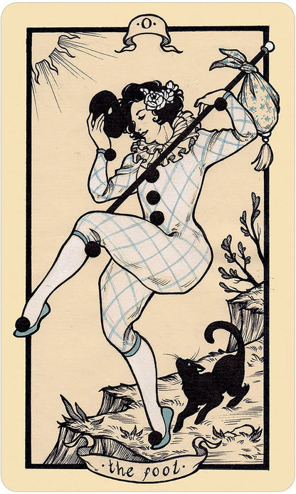 Fyodor Pavlov Tarot deck featuring inclusive hand-painted tarot artwork with gilded edges.
