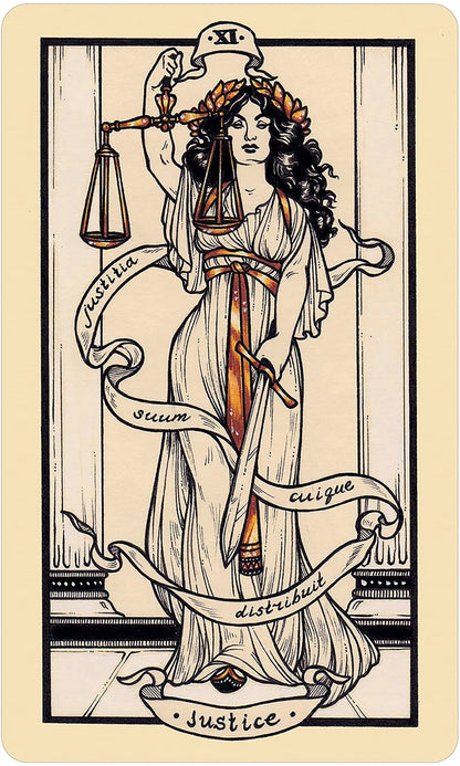 Fyodor Pavlov Tarot deck featuring inclusive hand-painted tarot artwork with gilded edges.