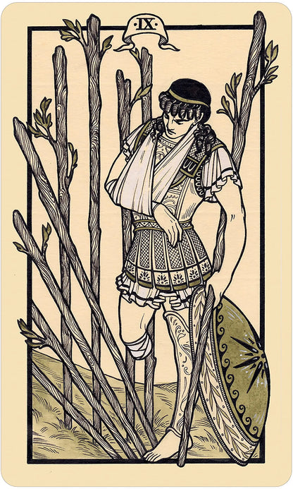 Fyodor Pavlov Tarot deck featuring inclusive hand-painted tarot artwork with gilded edges.