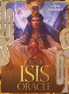Cover of Isis Oracle by Alana Fairchild and Jimmy Manton Published by Blue Angel . Depicting Isis Egyptian goddess holding a staff