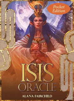 Cover of Isis Oracle by Alana Fairchild and Jimmy Manton Published by Blue Angel . Depicting Isis Egyptian goddess holding a staff