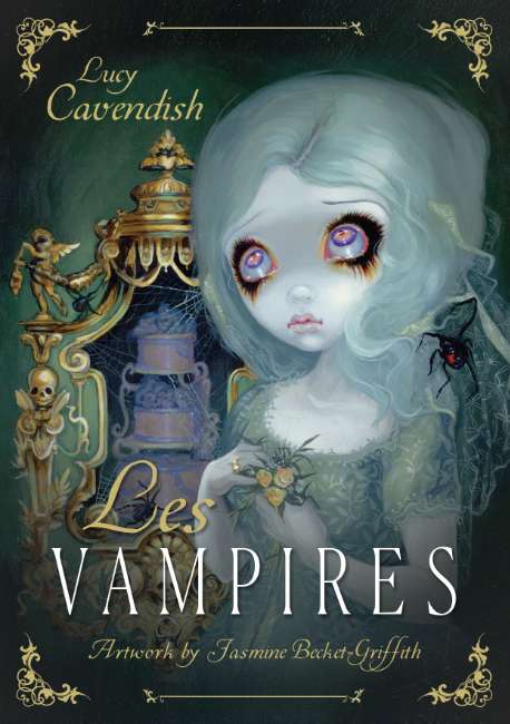 Book cover of 'Les Vampires' by Lucy Cavendish with artistic illustration of a vampire.