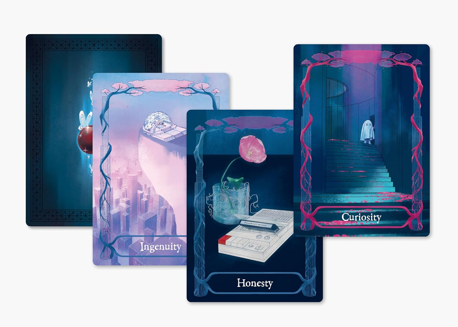 Lore Olympus Oracle deck featuring illustrated Greek mythology characters and guidebook.